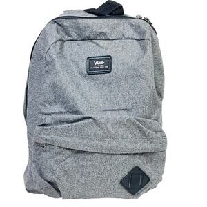 Vans Old Skool Classic Backpack Gray Small Logo Patch Book Bag School Laptop New